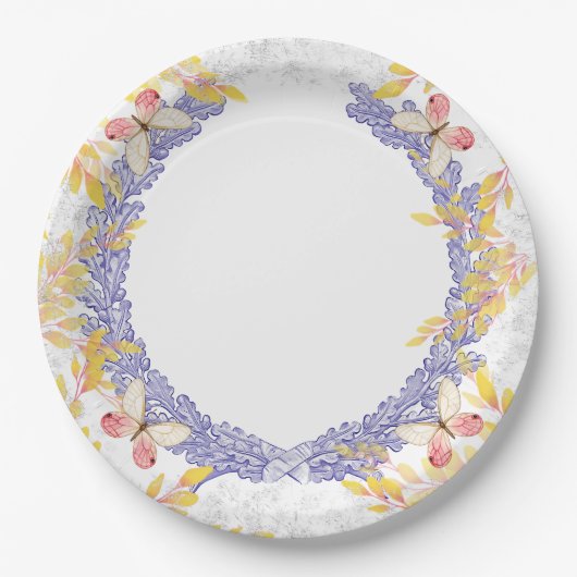 Butterfly Wreath Paper Bord (Voorkant)