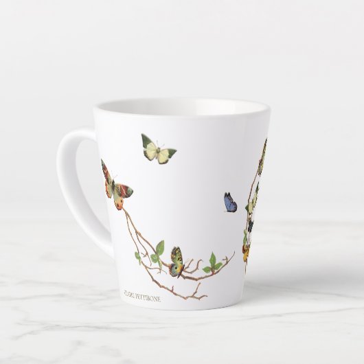 Butterfly Wreath Personaliseer Mok (Linkerhoek)