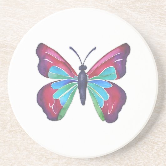Butterfly Zandsteen Onderzetter (Voorkant)