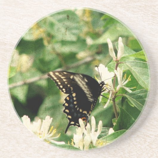 Butterfly Zandsteen Onderzetter (Voorkant)