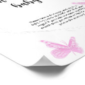 Butterfly zeg geen baby poster (Hoek)