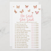 Butterfly zei dat ze Vrijgezellenfeest Game zei Briefpapier (Voorkant / Achterkant)