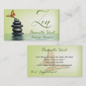 Butterfly Zen Therapist Visitekaartje Afsprakenkaartje (Voorkant / Achterkant)