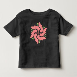 Butterfly zesde verjaardagsfeestje kinder shirts