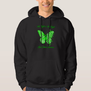Butterfly Zijn gevecht is mijn brandende ziekte va Hoodie