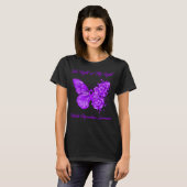Butterfly Zijn gevecht is mijn gevecht Retinitis P T-shirt (Voorkant volledig)