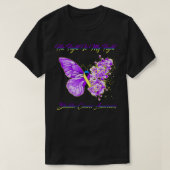 Butterfly Zijn gevecht is mijn strijd tegen blader T-shirt (Design voorkant)