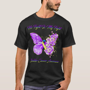 Butterfly Zijn gevecht is mijn strijd tegen blader T-shirt