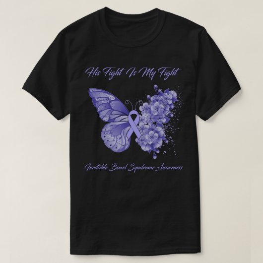 Butterfly zijn gevecht is mijn strijd tegen de irr t-shirt (Design voorkant)