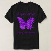 Butterfly Zijn gevecht is mijn strijd tegen de ulv T-shirt (Design voorkant)