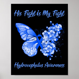 Butterfly Zijn gevecht is mijn strijd tegen Hydroc Poster