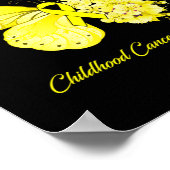 Butterfly zijn gevecht is mijn strijd tegen kanker poster (Hoek)