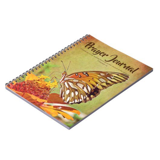 Butterfly Zinnia Prayer Journal Notitieboek (Linkerzijde)