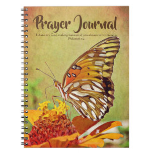 Butterfly Zinnia Prayer Journal Notitieboek
