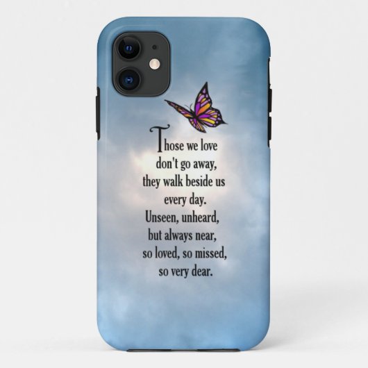 Butterfly "Zo geliefd" gedicht Case-Mate iPhone Case (Achterkant)