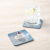 Butterfly "Zo geliefd" gedicht Drankjes Onderzetter (Rechterzijde)