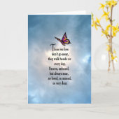 Butterfly "Zo geliefd" gedicht Kaart (Gele Bloem)