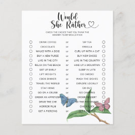 Butterfly / Zou ze liever Baby shower spelen?