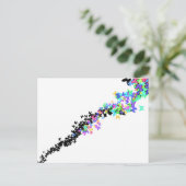 Butterfly-zwerm Briefkaart (Staand voorkant)