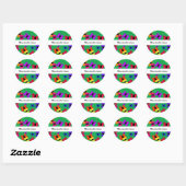 Butterfly-zwerm Ronde Sticker (Vel)