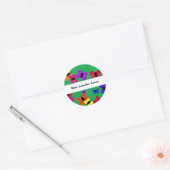 Butterfly-zwerm Ronde Sticker (Envelop)