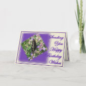 ButterflyBdayWishes-aanpassen Kaart (Voorkant)