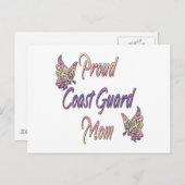 butterflyproudmomcoastguard briefkaart (Voorkant / Achterkant)