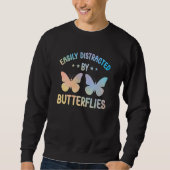 Butterflys Apparel Butterfly Art Quote Monarch But Trui (Voorkant)