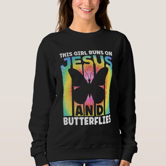 Butterflys Apparel Butterfly Art Quote Monarch But Trui (Voorkant)