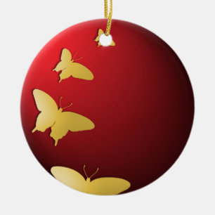 Butterflys Circle Ornament