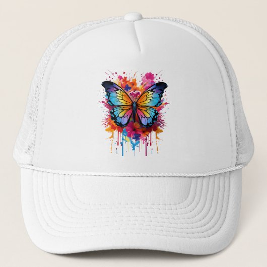 Butterfly's Kleurrijke Splash Trucker Pet (Voorkant)