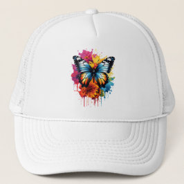 Butterfly's Kleurrijke Splash Trucker Pet