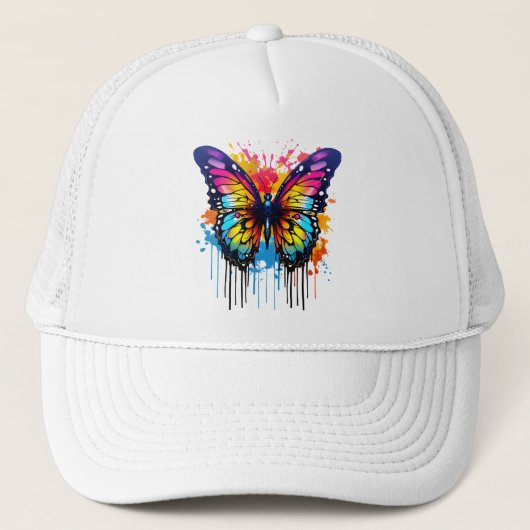 Butterfly's Kleurrijke Splash Trucker Pet (Voorkant)