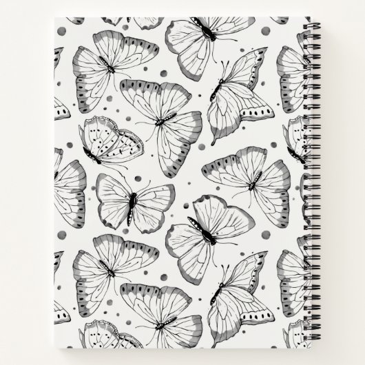 Butterfly's Pattern Inspirerend Yoga Quote Notitieboek (Achterkant)