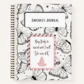 Butterfly's Pattern Inspirerend Yoga Quote Notitieboek (Voorkant)