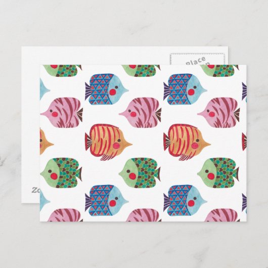 Butterflyvis Briefkaart (Voorkant / Achterkant)