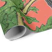 BUTTERLIE VAN Wrapppapier EN RODE JAPANS Cadeaupapier (Rol Hoek)