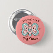 Butterly Future Big Sis Ronde Button 5,7 Cm (Voorkant /achterkant)