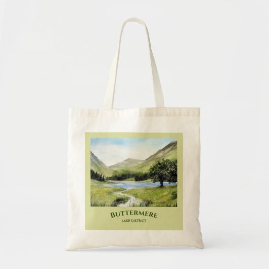 Buttermere Lake, Cumbria Waterverf Painting Tote Bag (Voorkant)