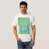 Buttermere meer, Lake District reisposter T-shirt (Voorkant volledig)