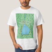 Buttermere meer, Lake District reisposter T-shirt (Voorkant)