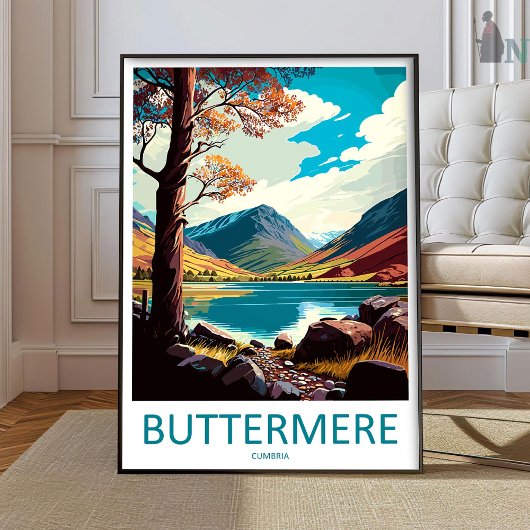 Buttermere Travel Print Wall Art Buttermere Wall H