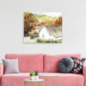 Buttermere Village, Lake District, Engeland Canvas Afdruk (Insitu (Woonkamer))