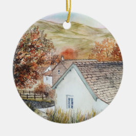 Buttermere Village, Lake District, England Keramisch Ornament