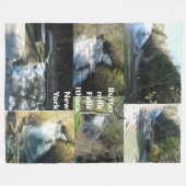 BUTTERMILK FALLS ITHACA NEW YORK worp Fleece Deken (Voorkant (Horizontaal))