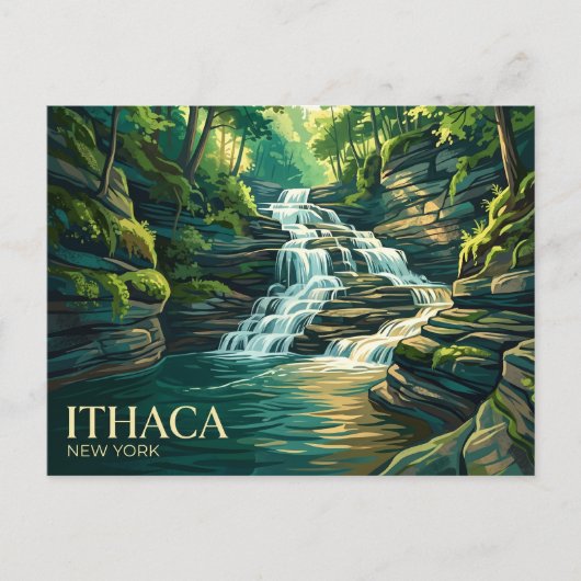 Buttermilk Falls State Park VS Briefkaart (Voorkant)