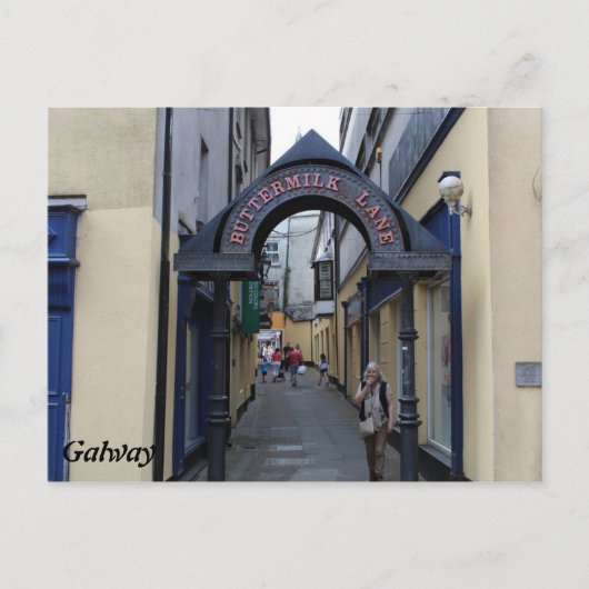 Buttermilk Lane Galway Briefkaart (Voorkant)