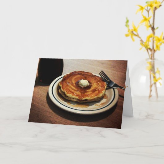 "Buttermilk Pancakes" - Hartelijk dank voor uw kaa Kaart (Gele Bloem)