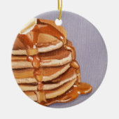 Buttermilk Pancakes Shortstack Breakfast Painting Keramisch Ornament (Voorkant)