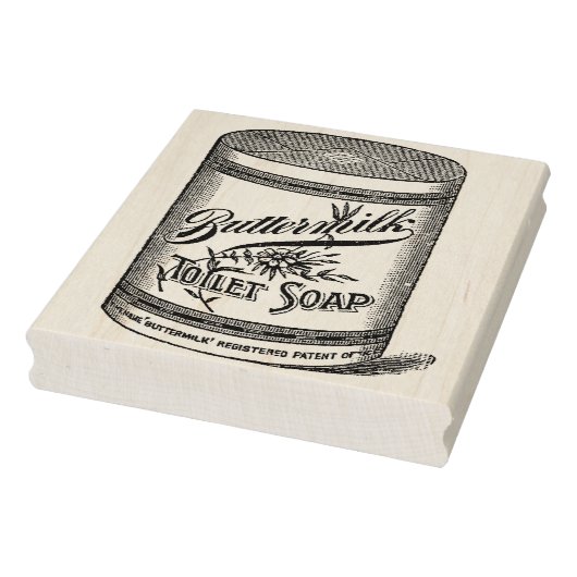 Buttermilk Toilet Soap  Rubber Art Stamp Rubberstempel (Stempel)